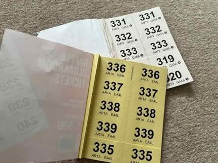 Photo of free Raffle ticket pads (Martlesham Heath) #2