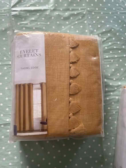 Photo of free BRAND NEW Next eyelet tassel curtains (Alderley Edge SK9) #1