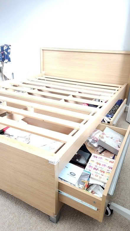 Photo of free Standard double wooden bed frame (RG2) #2