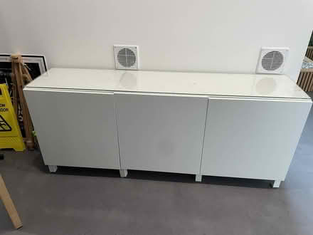 Photo of free Credenza Cabinet Glass Top (Girton) #1