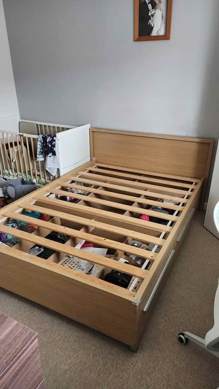 Photo of free Standard double wooden bed frame (RG2) #1