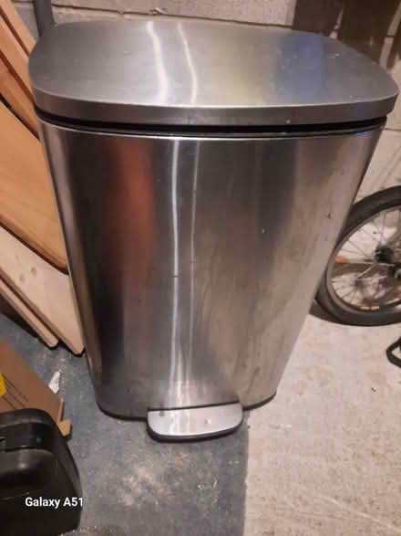 Photo of free Brushed steel kitchen pedal bin (Cronkinson Farm CW5) #1