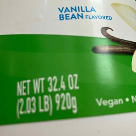Photo of free Orgain Vanilla Protein powder (Bellevue) #2