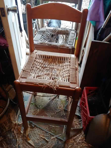 Photo of free 2 bar stools phone table, bread box (Newark 19713) #1