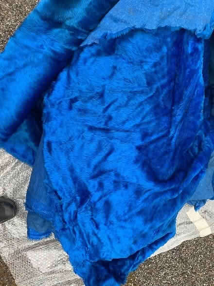 Photo of free Blue fake fur large offcuts (BN1) #3