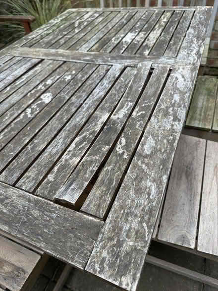 Photo of free Solid wood garden table & 5 chairs (W14) #3