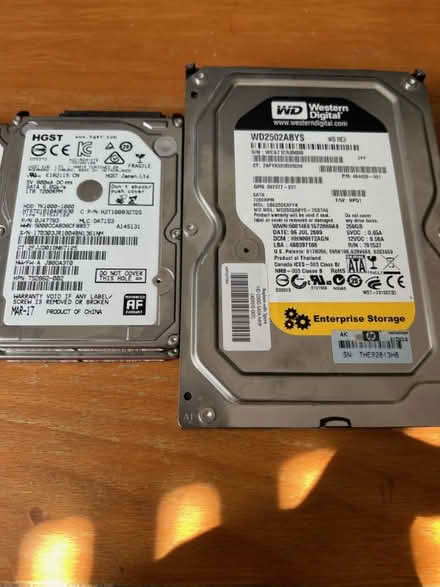 Photo of free 7 hard disks (GU15) #1