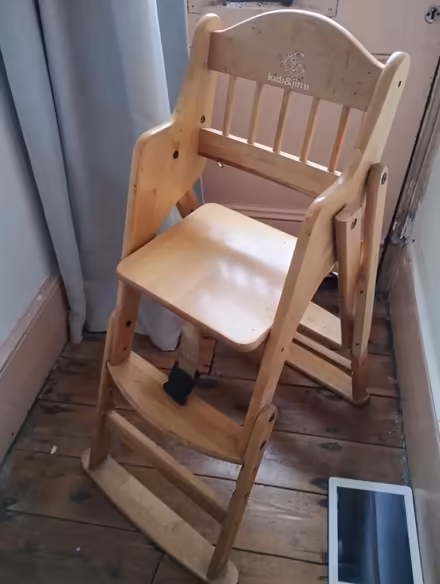 Photo of free Wooden high chair (Croydon) #1