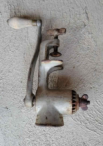 Photo of free Antique meat grinder (Near Mississippi and Dayton) #1