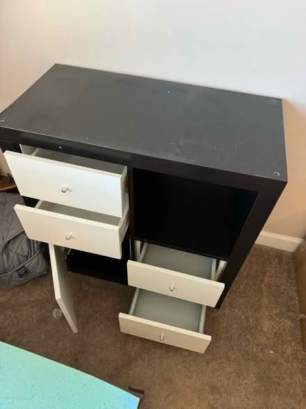 Photo of free Dresser - black and white 31” tall (Ballenger creek, Frederick, MD) #2