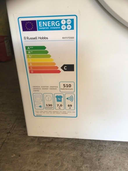 Photo of free Russell Hobs 7Kg Vented Drier (Birch Vale SK22) #2