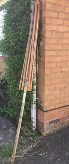 Photo of free Wooden parasol frame (Bridgnorth WV16) #2