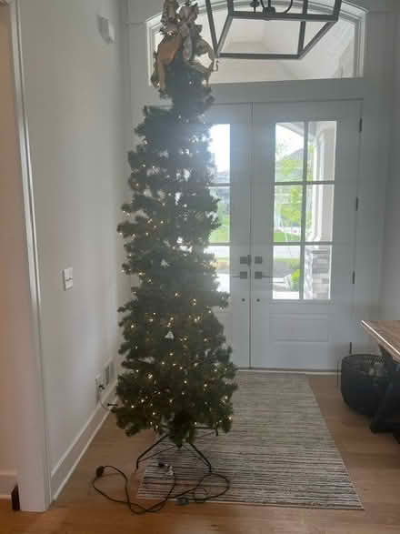 Photo of free 9ft tall Christmas Tree and lights (Near 175th and Switzer) #1