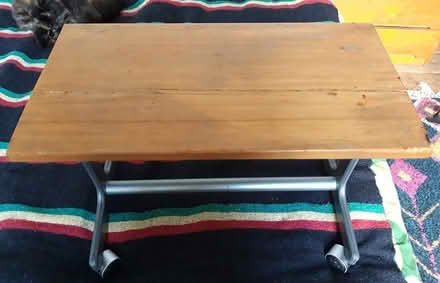 Photo of free Small laptop table on wheels (BS16) #1