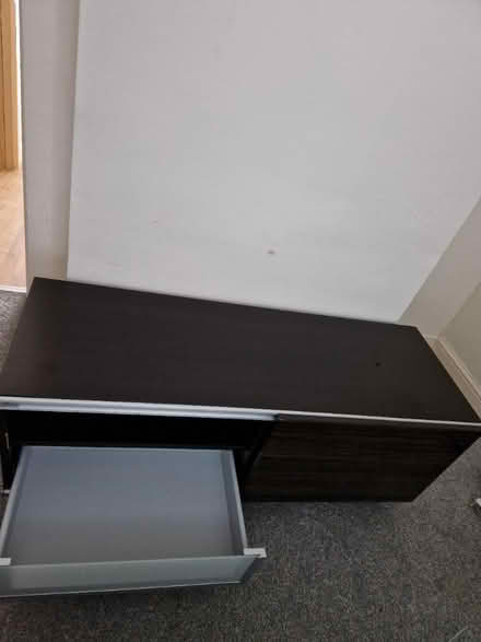 Photo of free Brown TV stand with drawers (DA2) #1