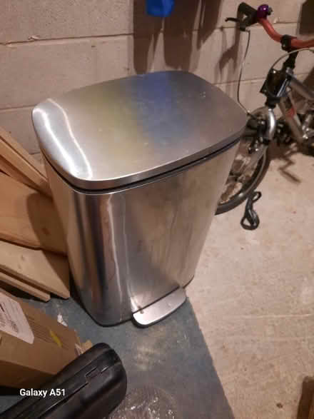Photo of free Brushed steel kitchen pedal bin (Cronkinson Farm CW5) #2