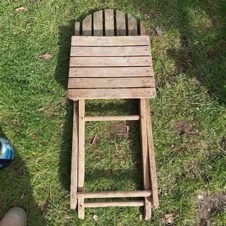 Photo of free 2 folding wooden chairs (Hertford Heath SG13) #4