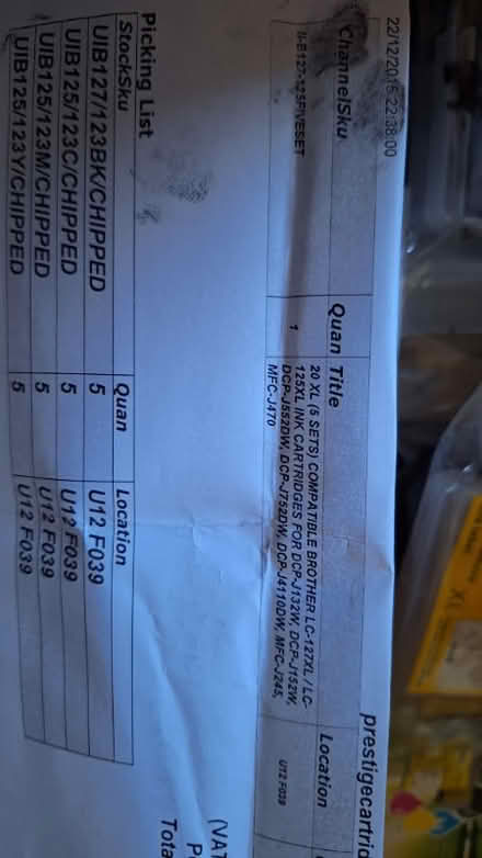 Photo of free Brother printer cartridges (Kempston MK42) #2