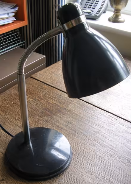 Photo of free Small black desk/table lamp (Walton-on-Thames KT12) #2