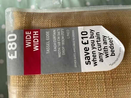 Photo of free BRAND NEW Next eyelet curtains tassel edge (Alderley Edge SK9) #2