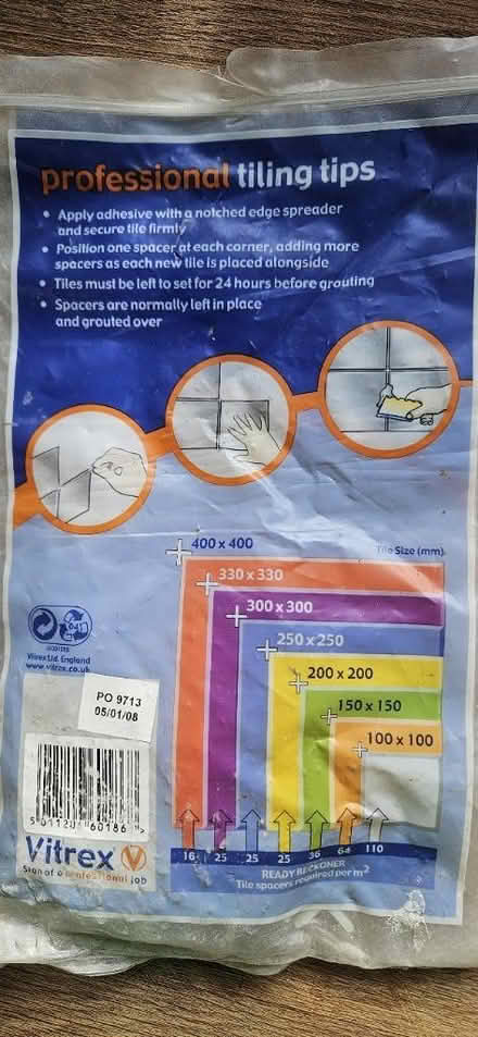 Photo of free Tile spacers no longer (EN1) #2