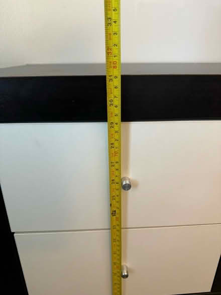 Photo of free Dresser - black and white 31” tall (Ballenger creek, Frederick, MD) #3