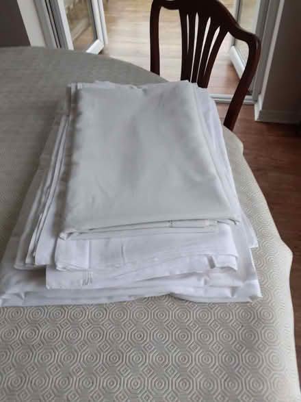 Photo of free White cotton sheets (Dean Row SK9) #1