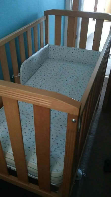 Photo of free Cot bed & blankets (Burnage M19) #1