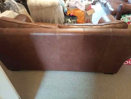 Photo of free 2 and 3 seater Laura Ashley leather sofas (Tooting SW17) #3