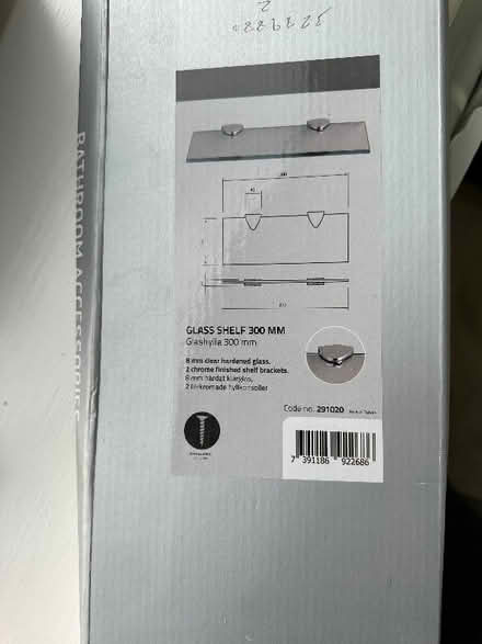 Photo of free glass bathroom shelves (Cubitt Town E14) #4