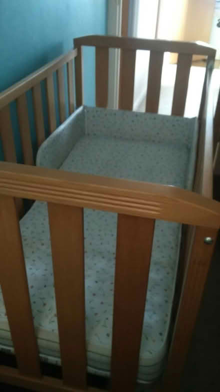 Photo of free Cot bed & blankets (Burnage M19) #2