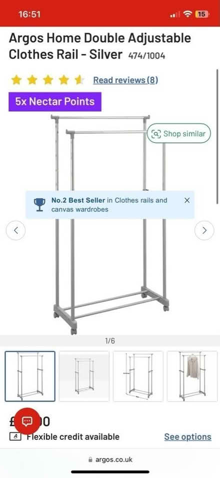 Photo of free Argos Clothes rail (Herne hill) #2