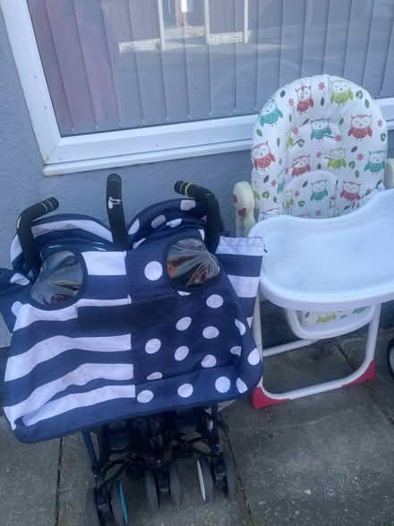Photo of free Double Pram and High chair (L6) #1