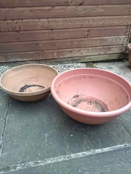 Photo of free Planter bowls (Burgess Hill near Lidl) #1