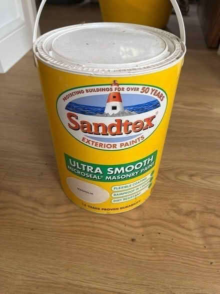 Photo of free Masonry paint magnolia (Letchworth SG6) #1