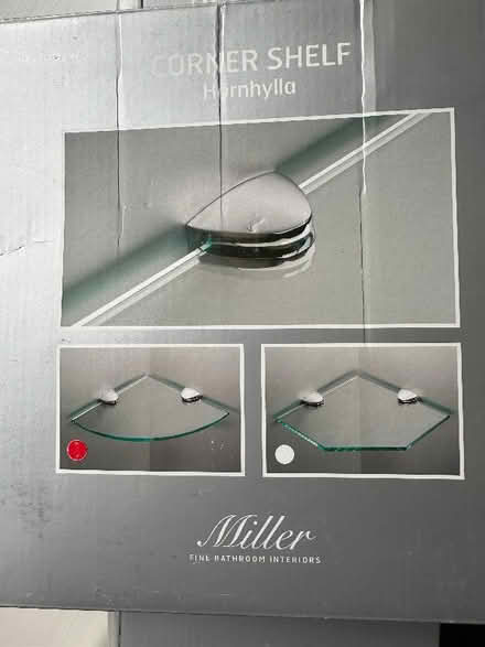 Photo of free glass bathroom shelves (Cubitt Town E14) #3