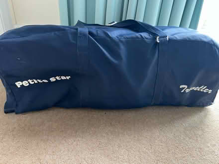 Photo of free Travel cot, mattress & bag (Surbiton) #4