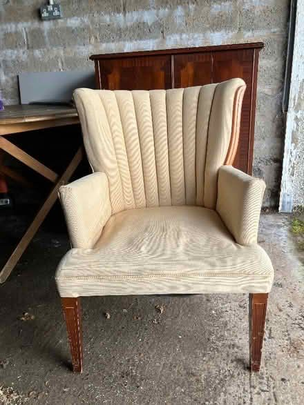 Photo of free Old chair, needs reupholstering or up cycle project (Balmerino DD6) #1