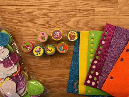 Photo of free Self inking rubber stamps and glittery stickers (Easter) (Harley Shute TN38) #1