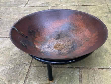 Photo of free Metal fire bowl with stand. (Belle Vue SY3) #1