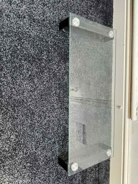 Photo of free Glass desk monitor/laptop stand (Widnes) #1