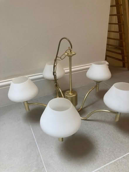 Photo of free 5-light brass-Colour ceiling lamp (Bathwick) #1