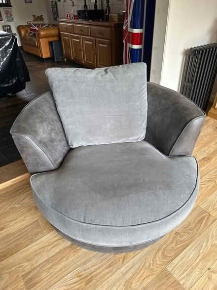 Photo of free Grey swivel chair (Sutton Bridge) #1