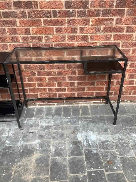 Photo of free Small Table with Glass Top (Wistaston CW2) #1