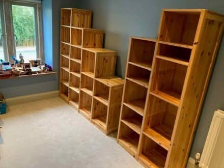 Photo of free Two sets of wooden shelves (Heale TA10) #2
