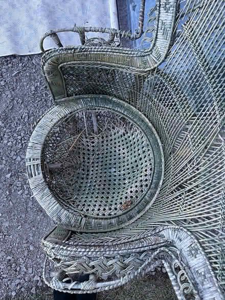 Photo of free Vintage large green peacock chair (Wateridge Village) #4