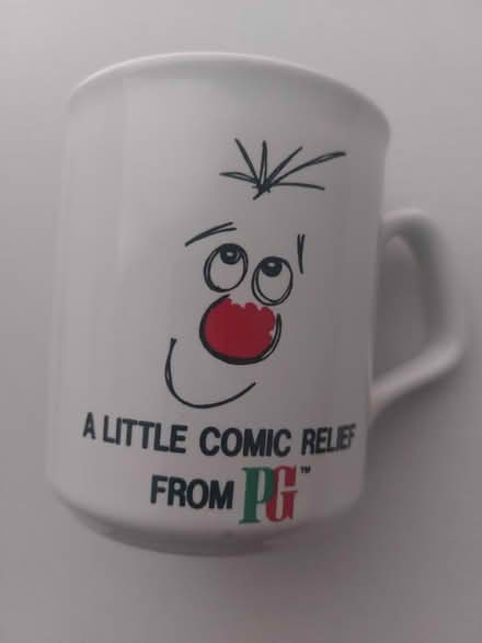 Photo of free Vintage Comic Relief Red Nose Mug (East Grinstead town centre) #1