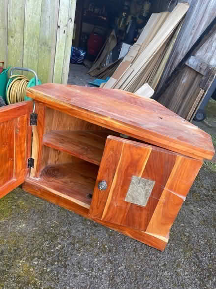 Photo of free Solid wood. Heavy corner TV unit (EH22) #1
