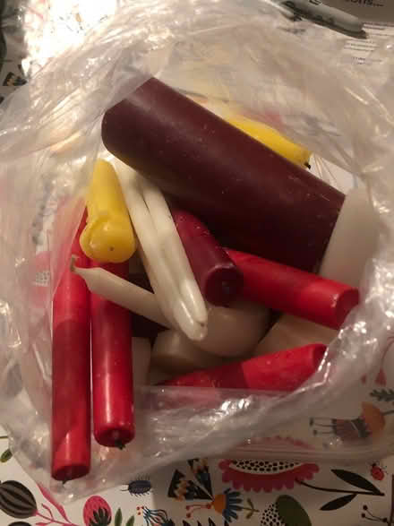 Photo of free Full bag of assorted candle ends (Upton on Severn WR8) #1