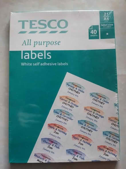 Photo of free Sticky labels (Woodley RG5) #1